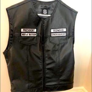 Sons of Anarchy Medium leather motorcycle vest